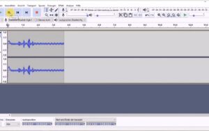Ein Foto des Softwares Audacity