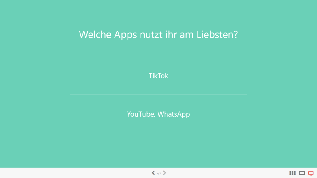 Ein Foto mit dem Text "welche Apps nutzt ihr am Liebssten? / TikTok / YouTube, WhatsApp" darauf